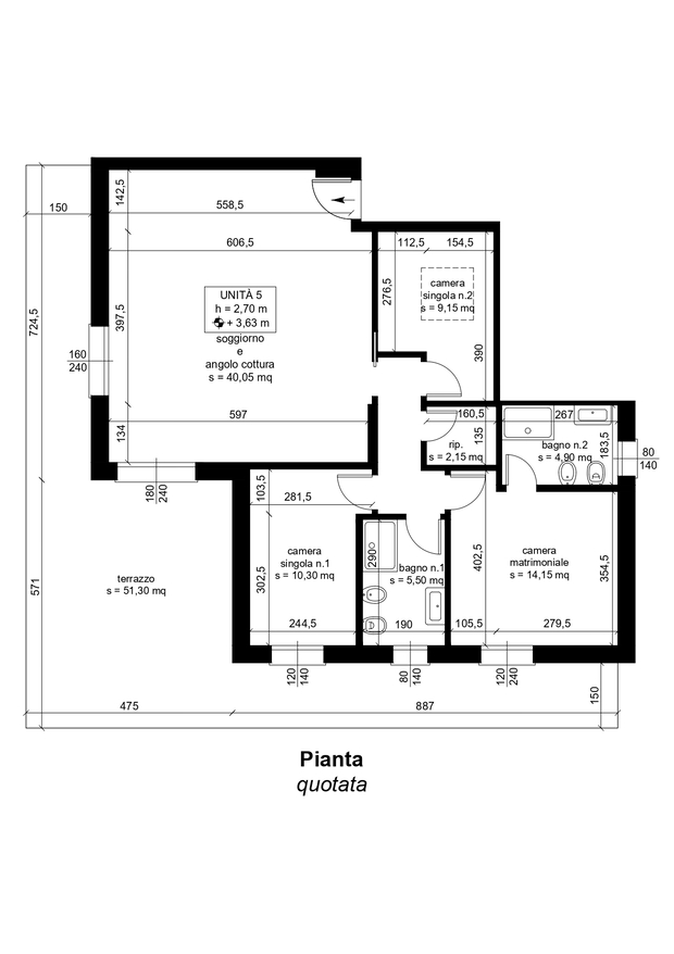 Pianta quotata_piano primo_U5_page-0001